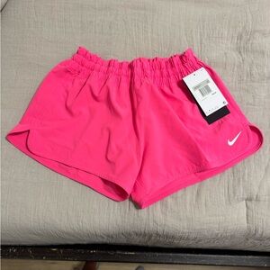 Nike Pink Athletic Shorts with Elastic Waistband